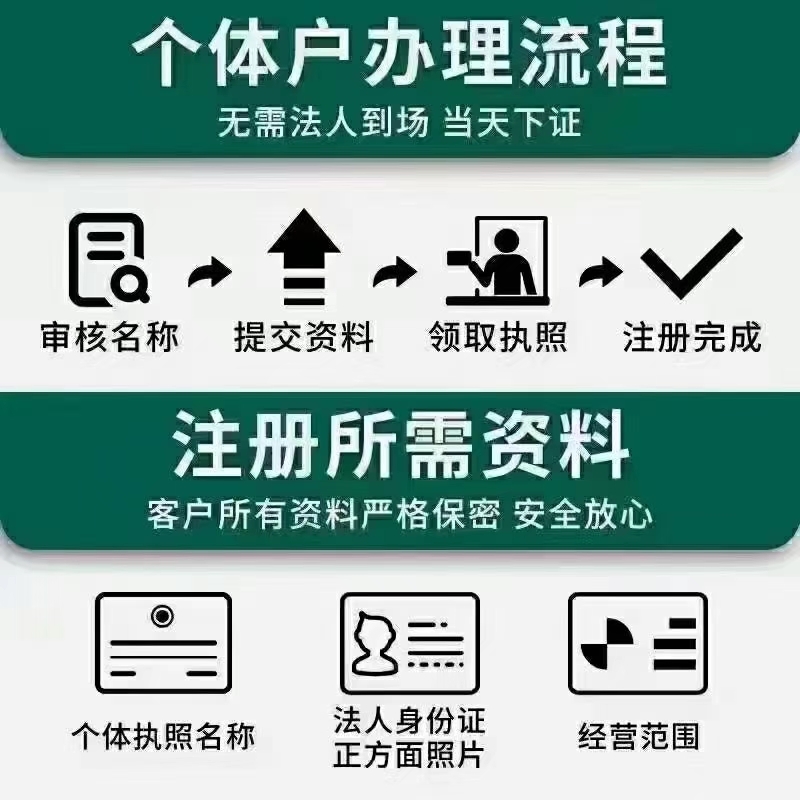 上海注册双免个体v-企贝网