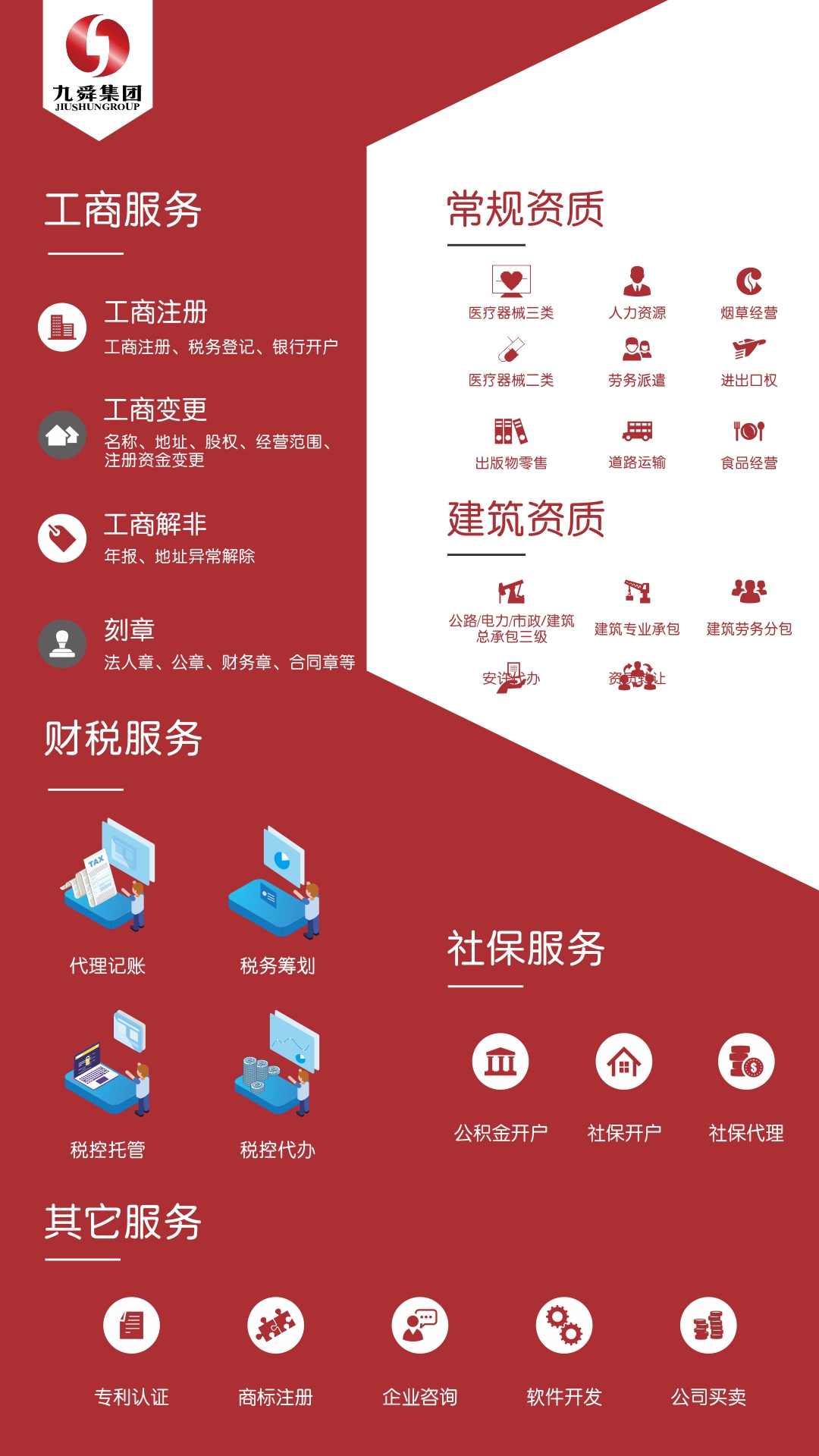 十年品质·专业代理记账/工商代理/资质办理/社保服务-企贝网